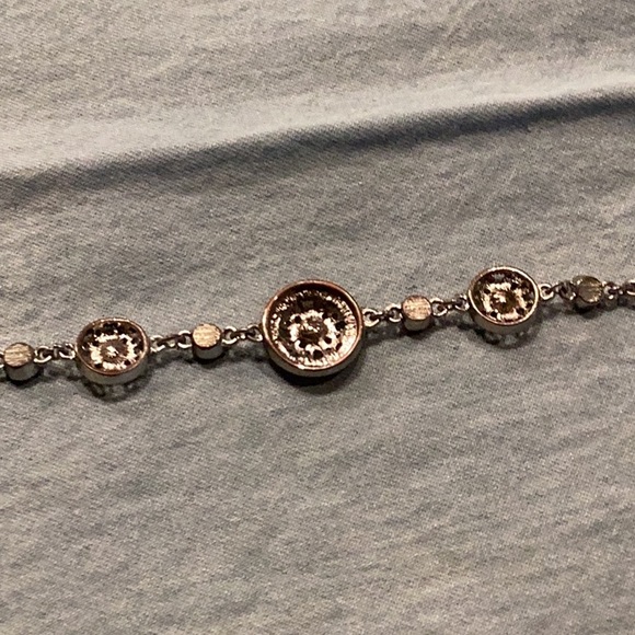 Silver marcasite circle bracelet - Picture 4 of 4